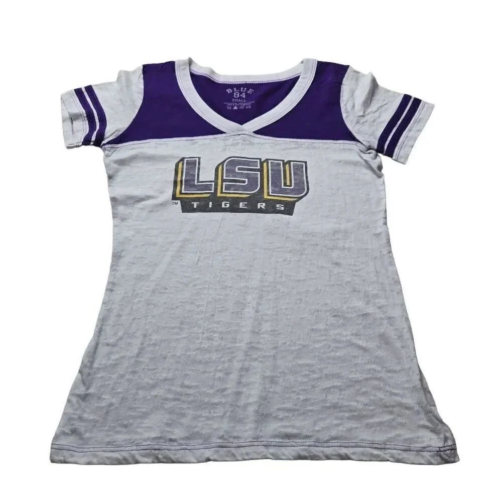 Blue 84 LSU Tigers Woman shirt S Jrs